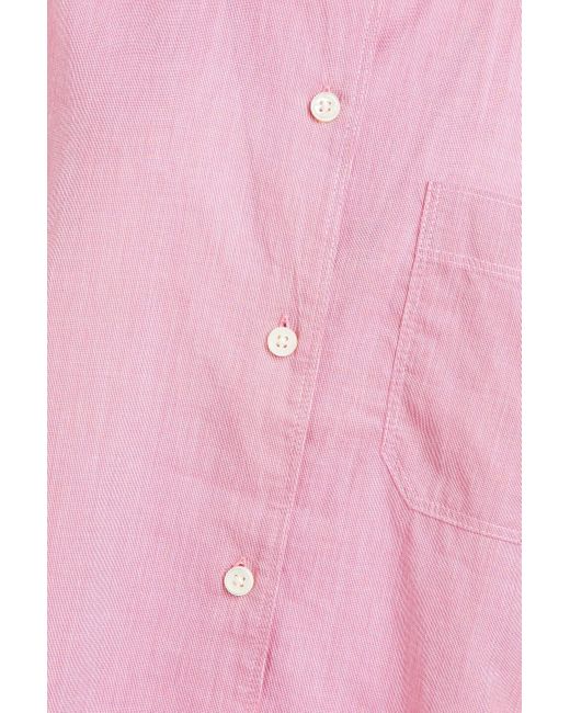 Alex Mill Pink Maddie hemd aus baumwoll-chambray