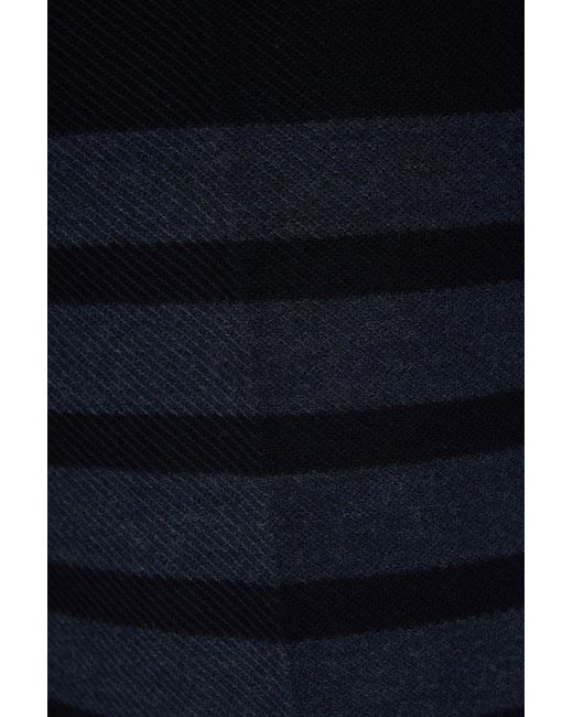 Thom Browne Blue Striped Cotton-Twill Shorts for men