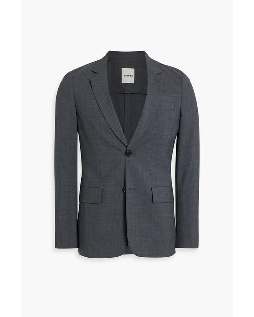 Sandro Black Wool Suit Jacket for men