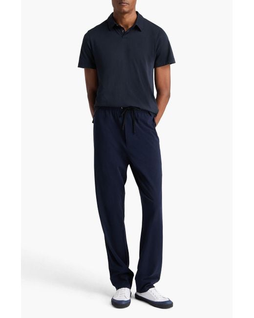 James Perse Poloshirt aus baumwoll-jersey in Blue für Herren