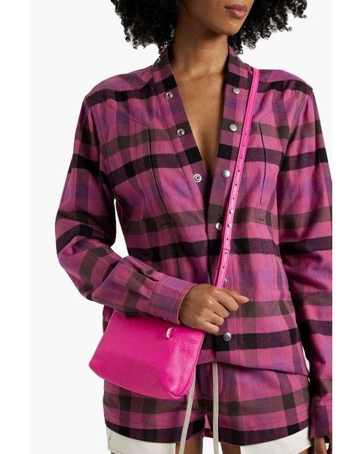 Rick Owens Pink Adri Small Leather Shoulder Bag