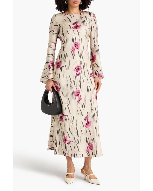 ganni cut out dress GANNI Velvet Jersey Maxi Dress