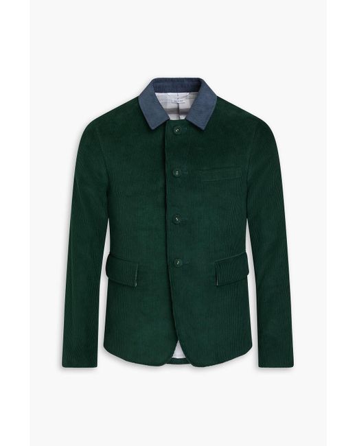 Thom Browne Green Cotton-corduroy Jacket for men
