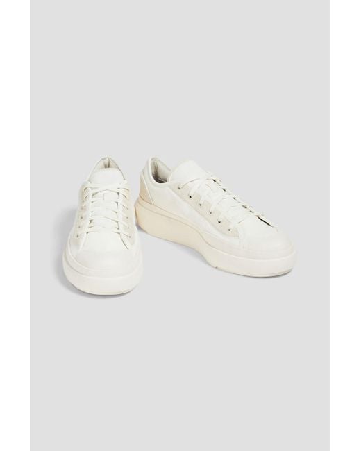 Y-3 Ajatu court low sneakers aus shell mit velourslederbesatz in White für Herren