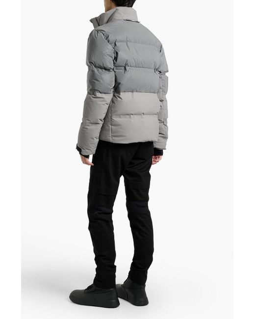 Aztech Mountain Gray Super Nuke Quilted Down Ski Jacket for men