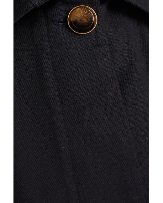 Giuliva Heritage Blue Cala Cotton Mini Shirt Dress