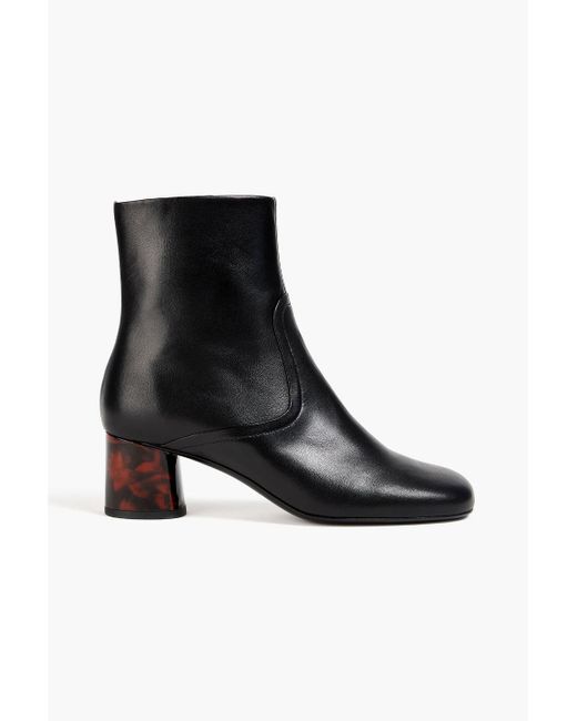 Sandro Black Leather Ankle Boots