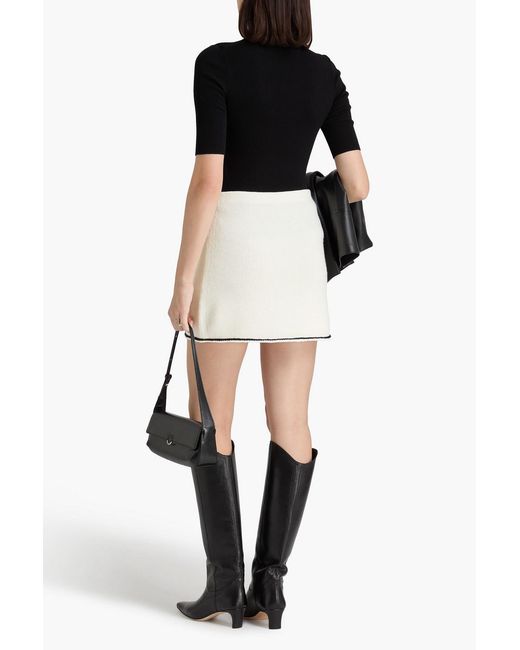 Theory Natural Merino Wool-Blend Mini Skirt