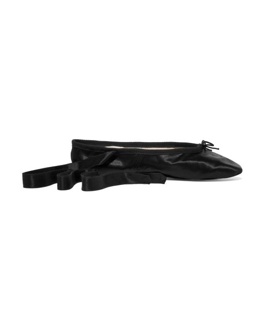 Ballet Beautiful Black Satin Ballet Slippers