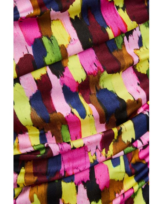 Brøgger Red Loretta Ruffled Printed Sain Top