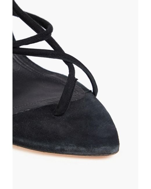 IRO Black Themis sandalen aus veloursleder