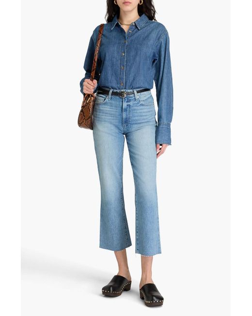 PAIGE Blue Courtney High-Rise Flared Jeans