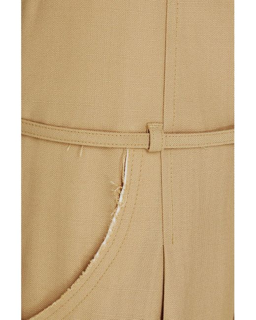 Jacquemus Natural Criollo Belted Canvas Wide-Leg Pants