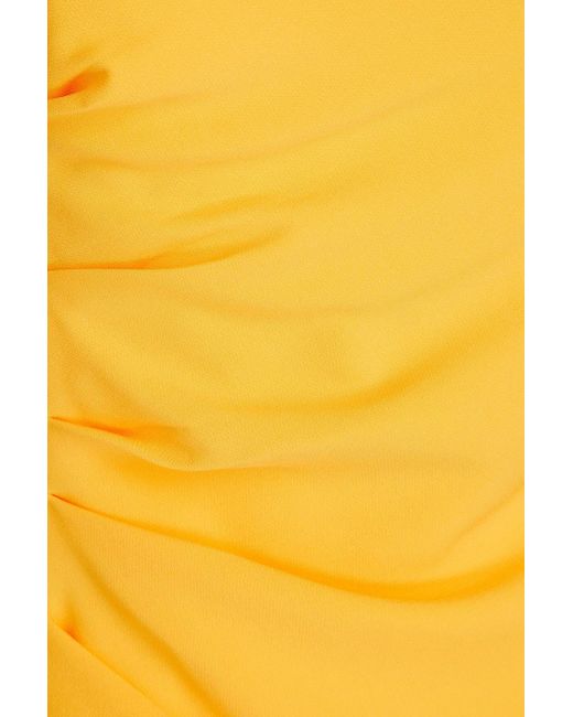 Proenza Schouler Yellow Trägerloses oberteil aus crêpe mit drapierung