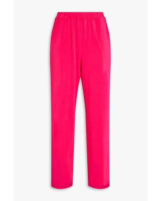 Max Mara Pink Stretch-jersey Straight-leg Pants