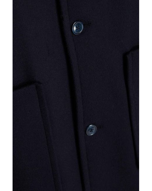 Officine Generale Blue Barthelemy Wool And Cashmere-Blend Felt Jacket for men