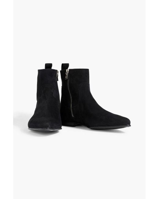 Dolce & Gabbana Black Suede Chelsea Boots for men