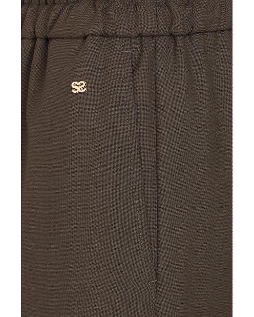 Sandro Brown Wool-blend Cargo Pants