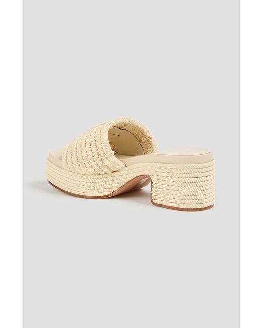 Vince Natural Margo Rope Platform Mules