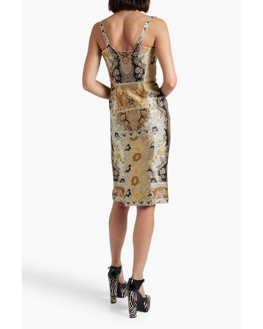 Etro Metallic Jacquard Dress