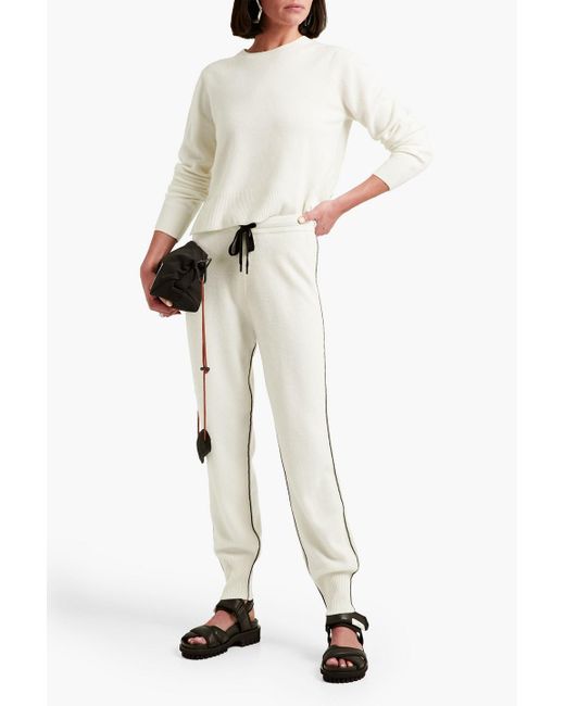 NAADAM Cashmere Track Pants in White | Lyst