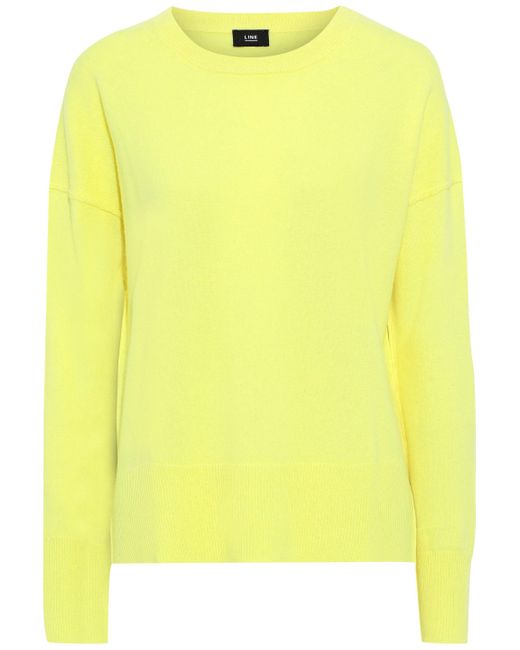 Line Neon Cashmere Sweater Yellow