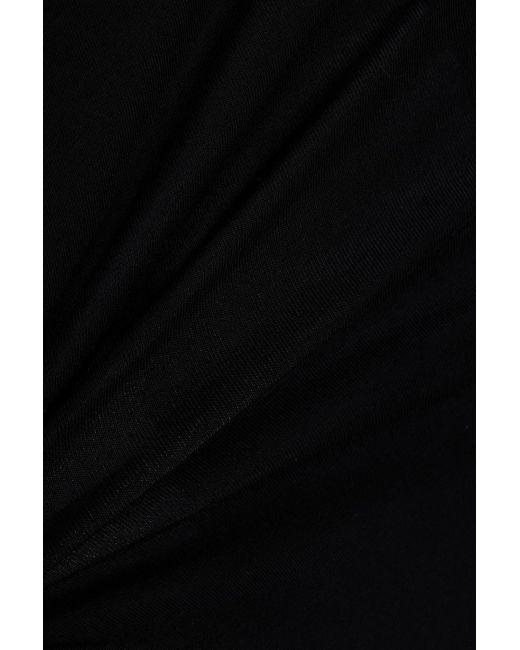 Melissa Odabash Black Ida midi-wickelrock aus jersey