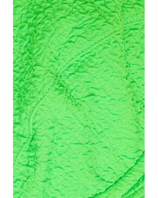 Mara Hoffman Green Lua popcorn bikini-oberteil mit bügel