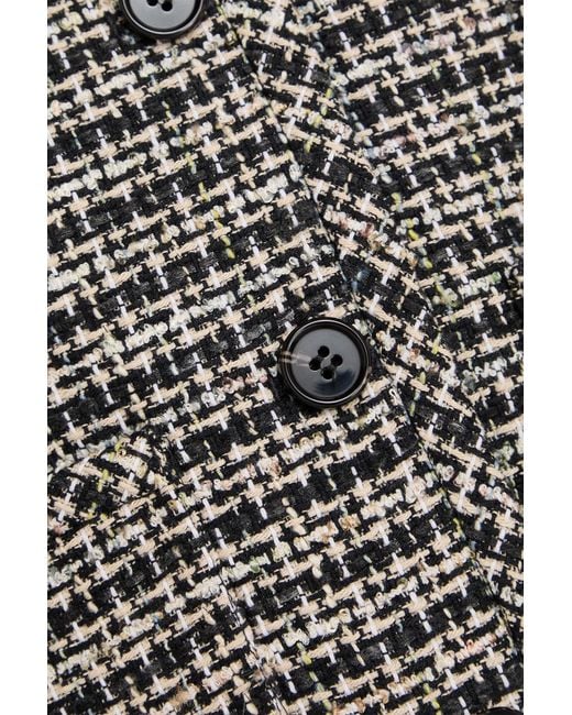 Theory Black Striped Tweed Jacket