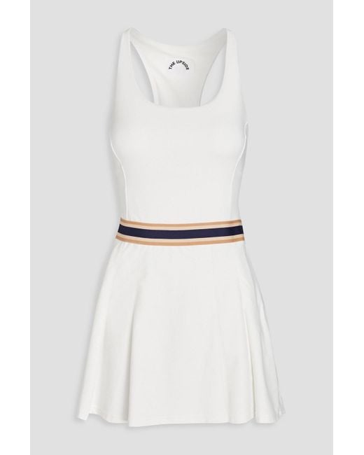The Upside White Racquet kova tenniskleid aus stretch-jersey