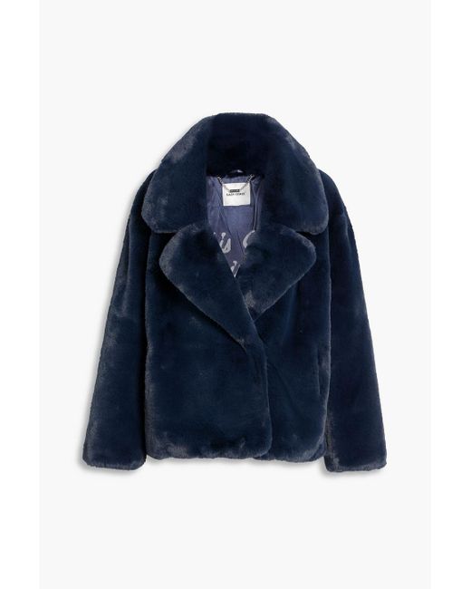 Each x Other Blue Faux Fur Coat