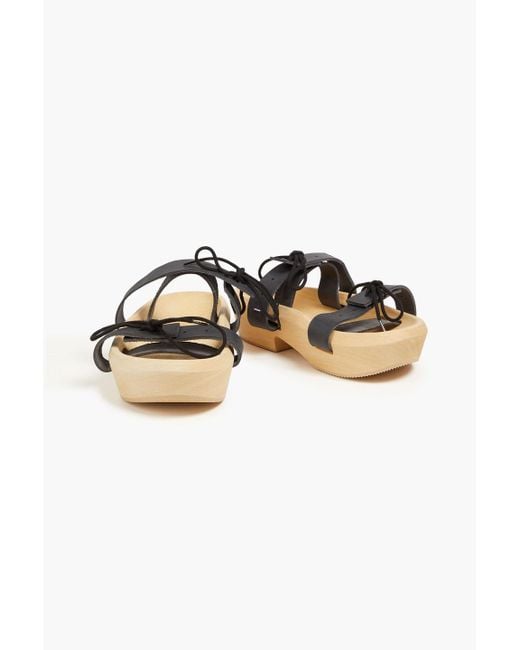 Maison Margiela Black Sandalen aus leder