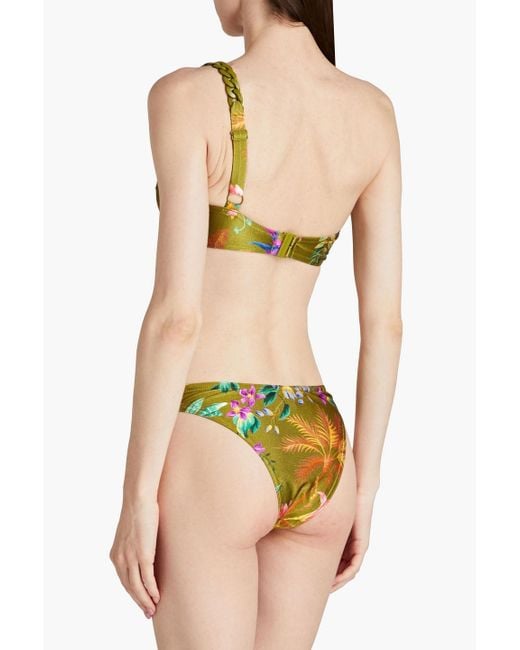 Zimmermann Yellow Tropicana Floral-print Bikini
