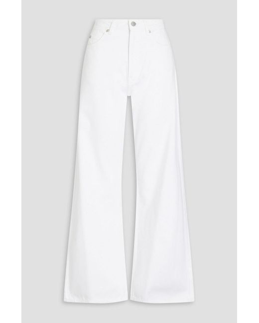 RED Valentino White High-rise Wide-leg Jeans