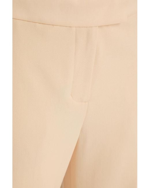 Zimmermann White Wool-Blend Straight-Leg Pants
