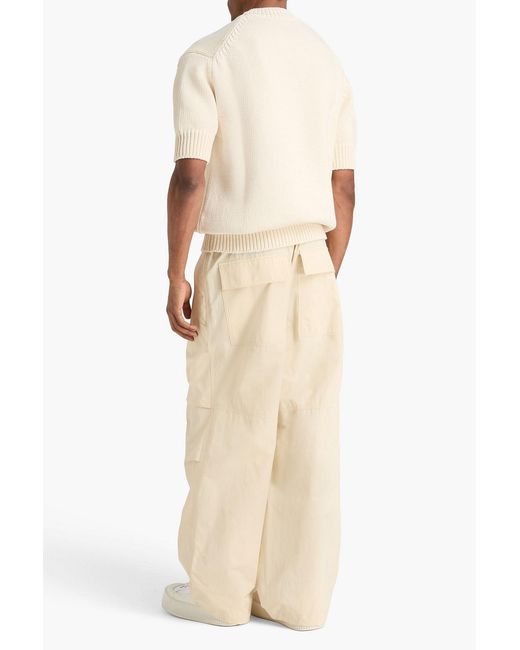 Jil Sander Natural Cotton-Blend Sweater for men