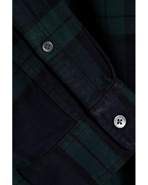 Alex Mill Mill kariertes hemd aus baumwollflanell in Blue für Herren