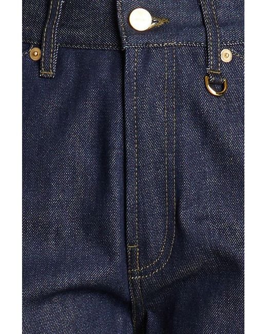 Jacquemus Blue Yelo High-rise Straight-leg Jeans