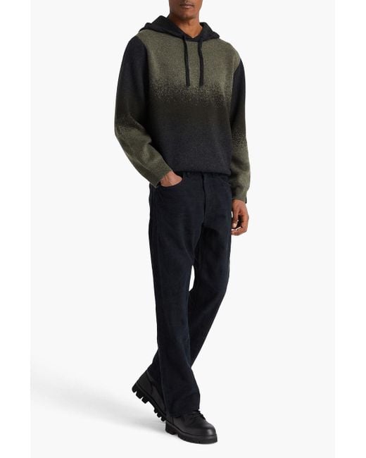 Rag & Bone Downing hoodie aus einer woll-kaschmirmischung mit farbverlauf in Black für Herren