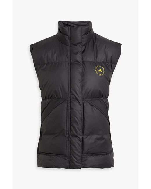 Adidas By Stella McCartney Black Quilted Shell Vest