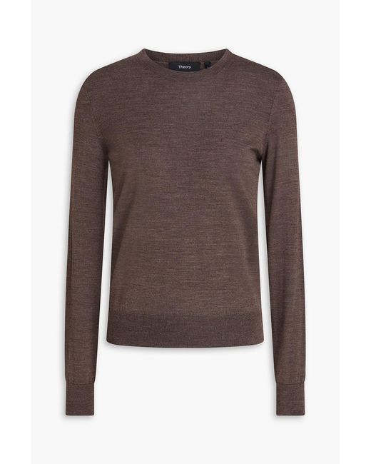 Theory Brown Wool Sweater