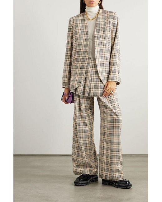 Sea Natural Beatriz Checked Jacquard Blazer