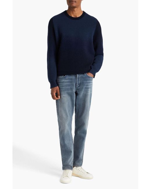 Rag & Bone Downing pullover aus jacquard-strick aus einer woll-kaschmirmischung in Blue für Herren