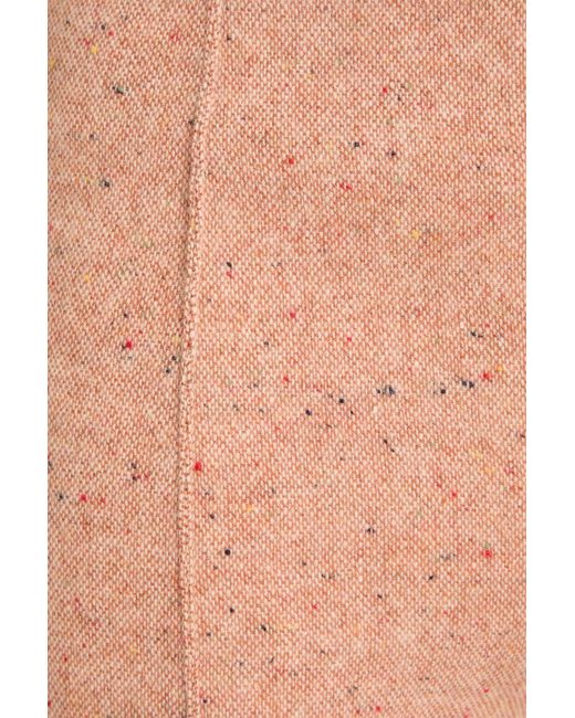 Zimmermann Pink Donegal Wool-Blend Flared Pants