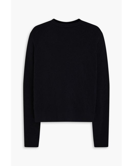 Y-3 Black Cotton-blend Sweater for men