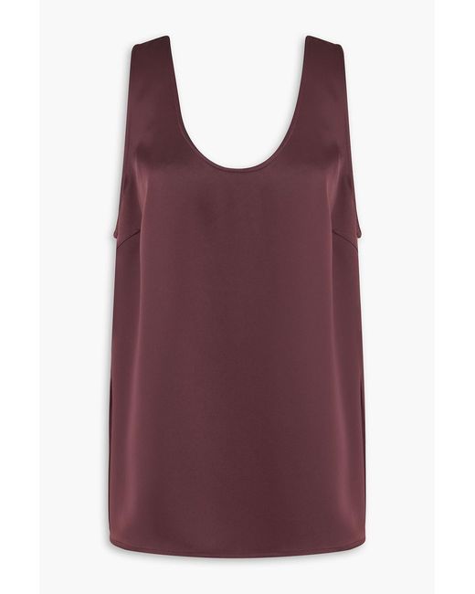 A.Emery Red Satin Top