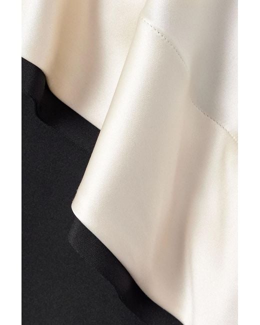 Altuzarra Black Topolino Layered Silk-Satin Midi Dress