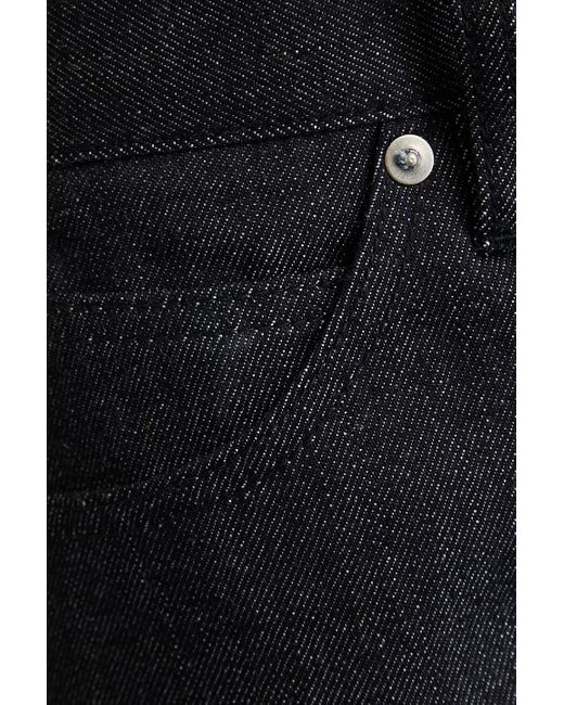 Jil Sander Blue Cropped High-rise Flared Jeans