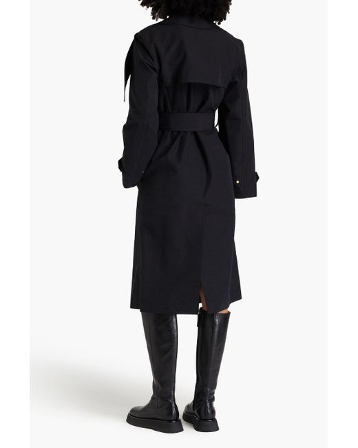 J.W. Anderson Black Belted Cotton-blend Faille Trench Coat
