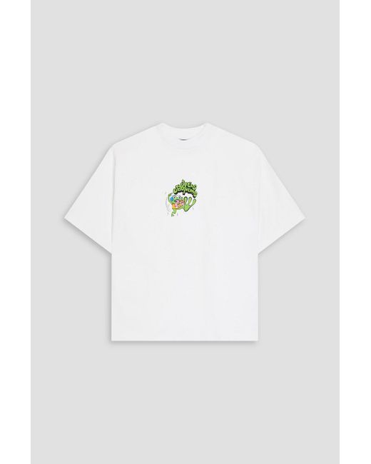 Jacquemus White Grenouille Logo-print Cotton-jersey T-shirt for men